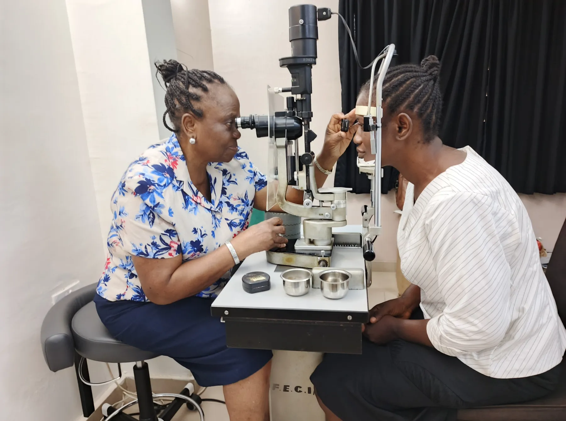 Clinical eye examination supporting glaucoma research